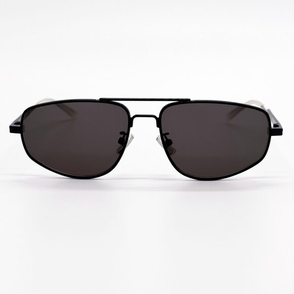 NEW BOTTEGA VENETA SUNGLASSES BV1125S 001 AVIATOR BLACK UNISEX EYEWEAR - Picture 1 of 9